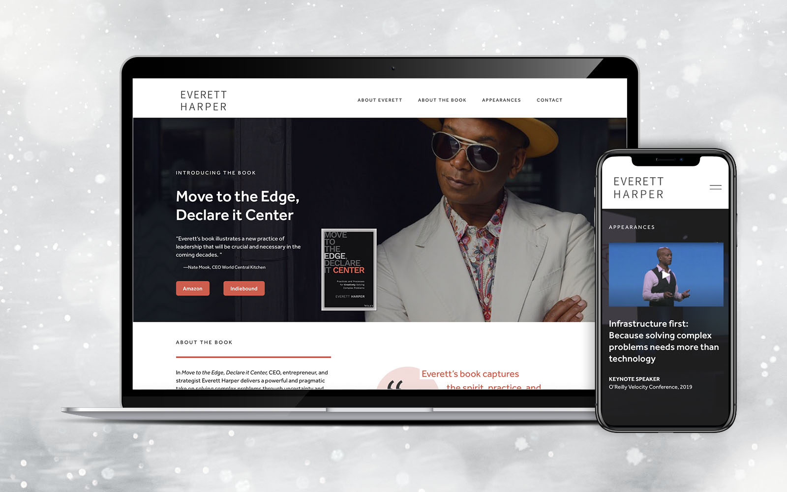 Featured Image-EverettHarper Author and Thought Leader Website Responsive Design