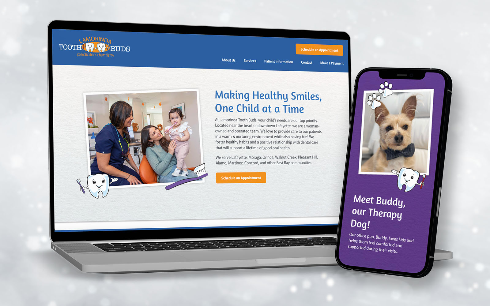 Lamorinda Tooth Buds Responsive Website